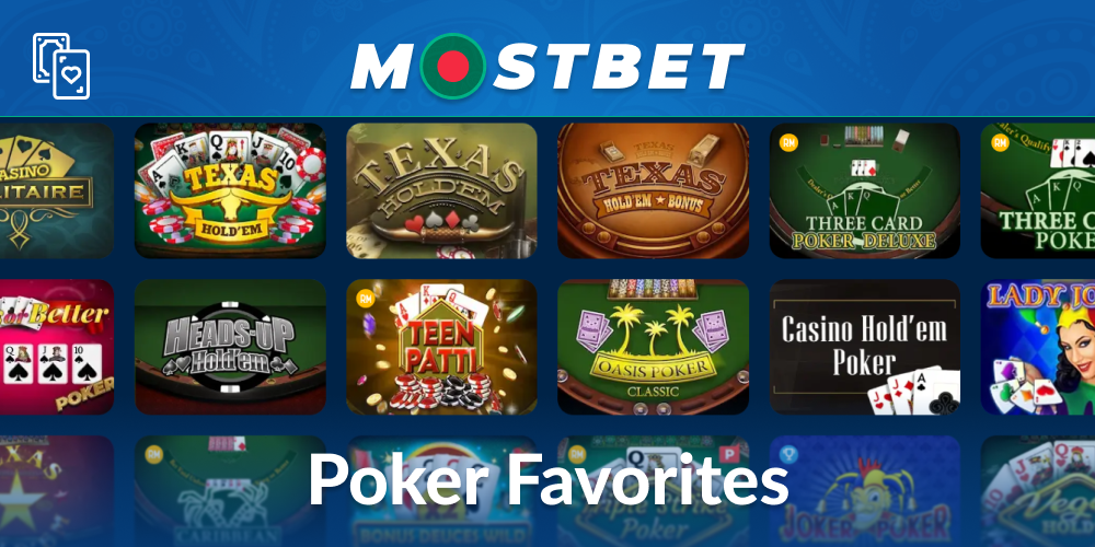 Play Online Poker at Mostbet Bangladesh